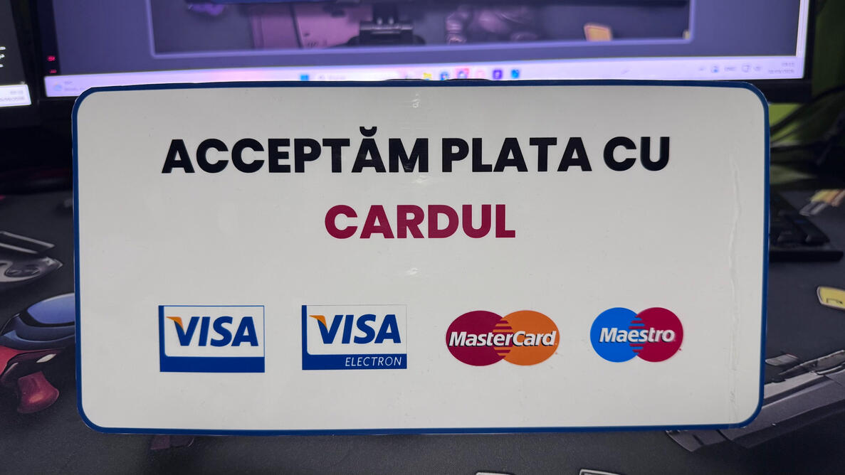 Sticker Acceptă Plata cu Card